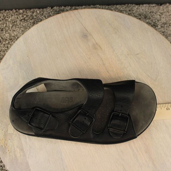 SAS Comfort Leather Sandals Mens 6 Black Adjustable Walking Shoes Shoes main image 10
